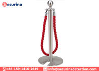 Queue Stand Rope Stanchion Barrier Crowd Control 1500mm Rope For Airport Barricade